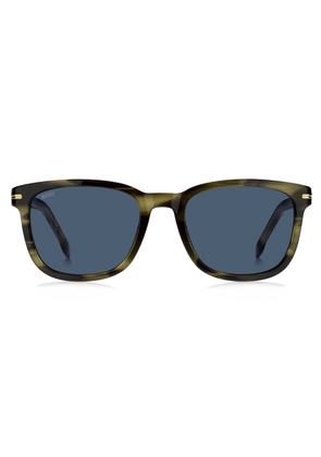 Hugo Boss Blue Square Mens Sunglasses BOSS 1722/G/S 517 KU 54