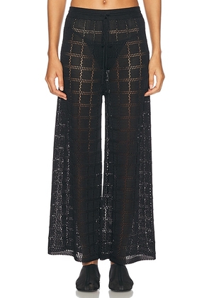 Calle Del Mar Patchwork Pant in Black - Black. Size L (also in M).