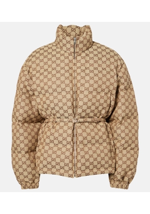 Gucci GG Canvas down jacket
