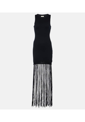 Faithfull Maceio fringed cotton jersey minidress