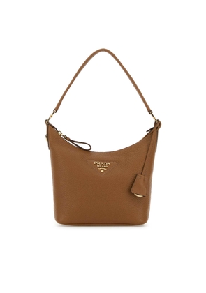 Prada Camel Leather Shoulder Bag