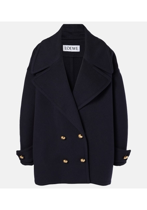 Loewe Pebble wool peacoat