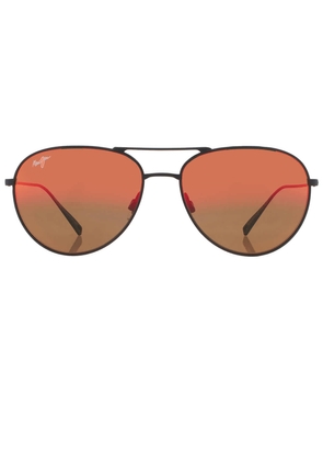 Maui Jim Walaka Hawaii Lava Pilot Unisex Sunglasses RM885-02 57
