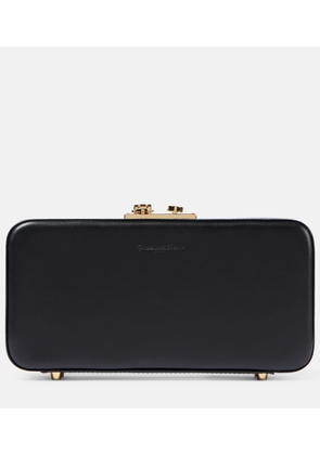 Gianvito Rossi Vali leather clutch