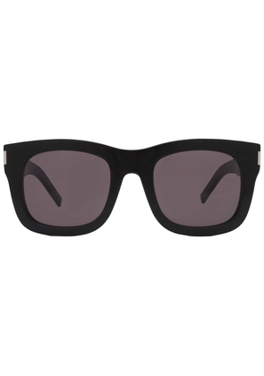 Saint Laurent Dark Grey Square Ladies Sunglasses SL 650 MONCEAU 001 55