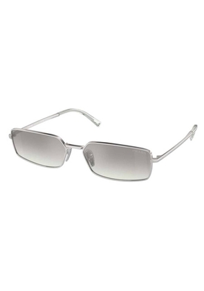 Prada Silver Grey Mirror Rectangular Ladies Sunglasses PR A60S 1BC80G 59
