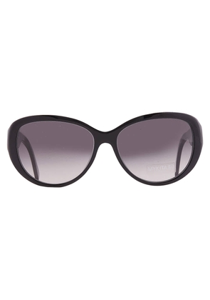 Mykita NO2 SUN-CATHERINE-BLACK Grey Gradient Oval Unisex Sunglasses NO2 SUN-CATHERINE 001 58