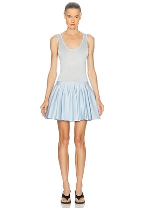 ALAÏA ALAΪA Mini Godet Dress in Bleu Neige - Blue. Size 36 (also in ).