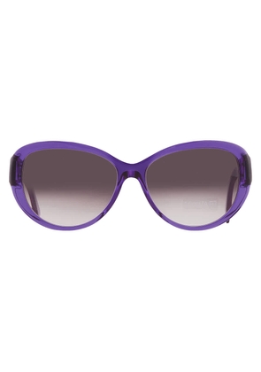 Mykita Brown Gradient Oval Ladies Sunglasses CATHERINE-AMETHYST 908 58