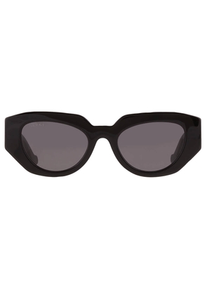 Gucci Grey Geometric Ladies Sunglasses GG1421S 001 51