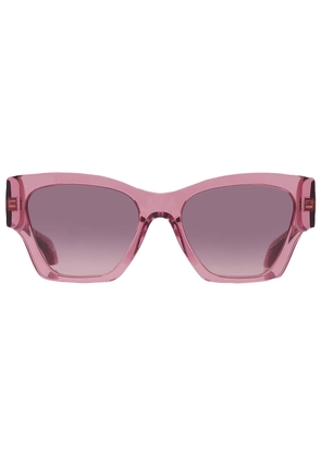 Versace Pink Gradient Square Ladies Sunglasses VE4492U 551646 53