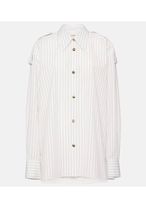 Khaite Tamal pinstriped oversized cotton shirt