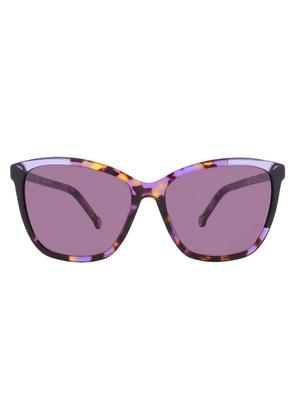 Carolina Herrera Violet Butterfly Ladies Sunglasses CH 0052/S 0F0T/UR 58