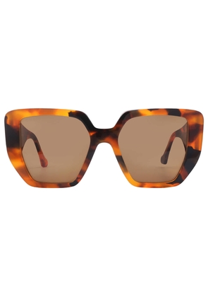 Gucci Brown Geometric Ladies Sunglasses GG0956S 007 54