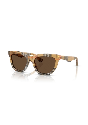Burberry Dark Brown Cat Eye Ladies Sunglasses BE4435 414673 53