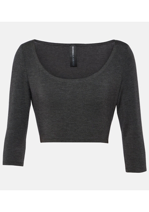 Norma Kamali Jersey crop top