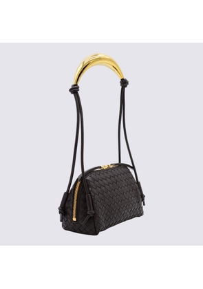 Bottega Veneta Black Leather Concert Pouch
