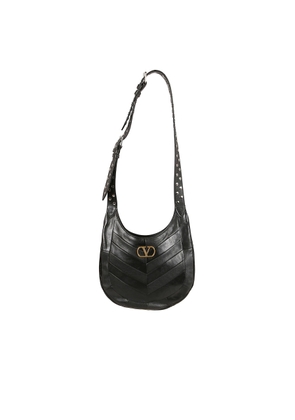 Valentino Garavani Small Hoboho Bag In Chevron-Pattern Nappa