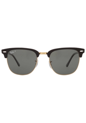 Ray Ban Clubmaster Classic Polarized Green Square Unisex Sunglasses RB3016 901/58 55