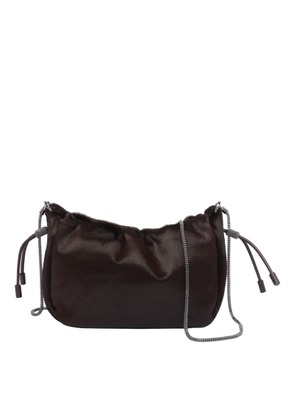 Brunello Cucinelli Calf Hair Mellow Bucket Bag