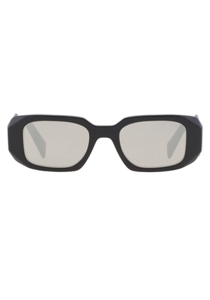 Prada Light Grey Mirror Silver Geometric Ladies Sunglasses PR 17WS 1AB2B0 49