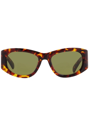 Salvatore Ferragamo Green Oval Ladies Sunglasses SF1082SN 219 53