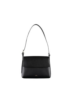 A.P.C. Ladies Noir Virginie Flap Bag