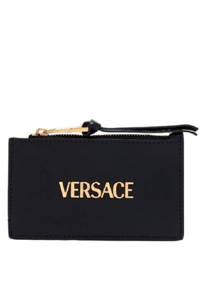 Versace Tag Nappa Logo Card Holder