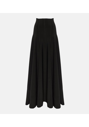 Norma Kamali Grace high-rise jersey maxi skirt
