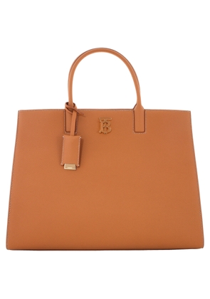 Burberry Warm Russet Brown Grainy Leather Medium Frances Bag