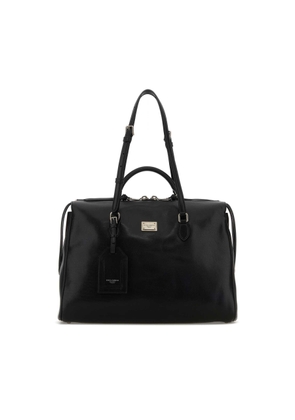Dolce & Gabbana Black Leather Vittoria Handbag