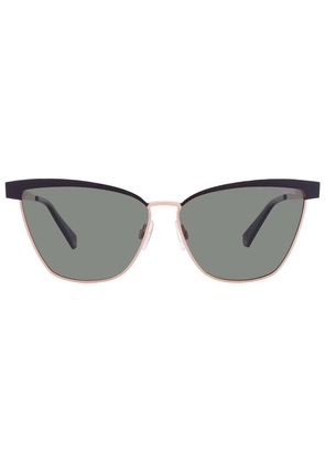 Polaroid Polarized Green Cat Eye Ladies Sunglasses PLD 4054/S 02O5/UC 60