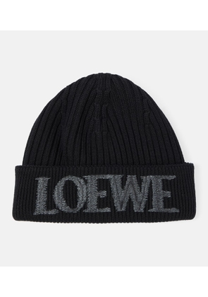Loewe Logo wool beanie