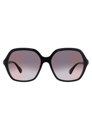 Cartier C Decor Grey Multi Treatment Hexagonal Ladies Sunglasses CT0470S 001 57