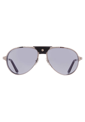 Cartier Santos de Cartier Grey Multitreatment Pilot Mens Sunglasses CT0296S 002 61