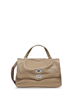 Zanellato Postina M Leather Crossbody Bag With Double Shoulder Strap