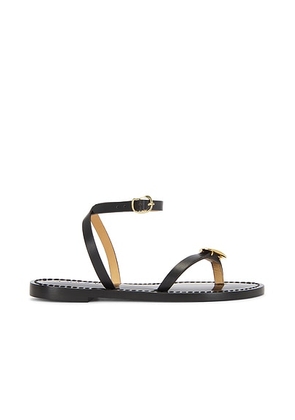 Amanu The Senegal Sandal in Black - Black. Size 11 (also in 6, 7, 9).