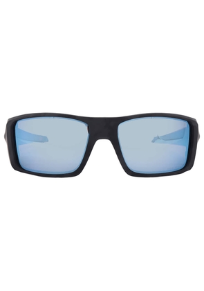 Oakley Heliostat Prizm Deep Water Polarized Wrap Mens Sunglasses OO9231 923105 61
