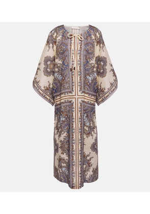 Zimmermann Ottie paisley linen kaftan