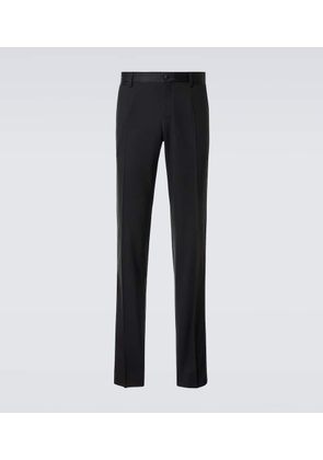 Dolce&Gabbana Wool and silk-blend tuxedo pants