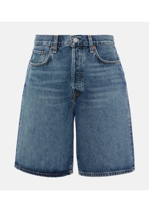 Agolde Risha low-rise denim Bermuda shorts