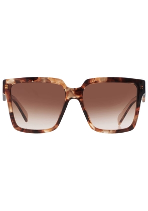Prada Brown Gradient Sport Ladies Sunglasses PR 24ZS 07R0A6 56
