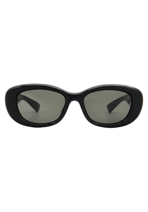 Gucci Grey Oval Ladies Sunglasses GG1829SK 001 53