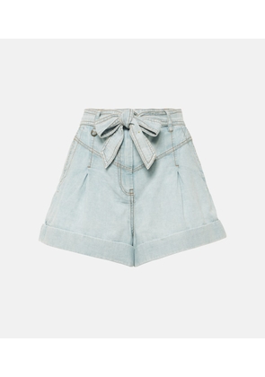 Zimmermann High-rise denim shorts