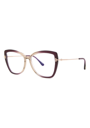 Tom Ford Blue Light Block Butterfly Ladies Sunglasses FT5882-B 083 55