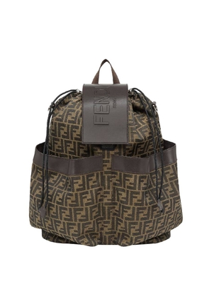 Fendi Strike Large FF Logo Jacquard Backpack