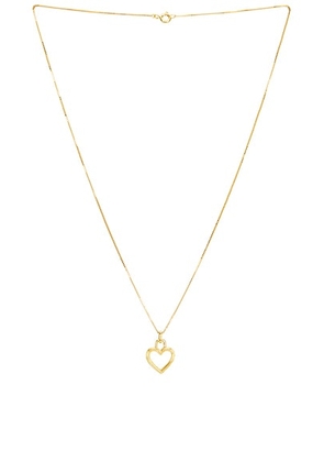 DEVE Petit Coeur Necklace in Gold Vermiel - Metallic Gold. Size all.