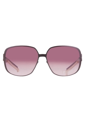 Mykita NO1 SUN-HELEN-PURPLE Bordeaux Gradient Oversized Unisex Sunglasses NO1 SUN-HELEN 010 63