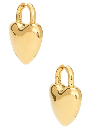 Balenciaga Minnie XL Earrings in Shiny Gold - Metallic Gold. Size all.