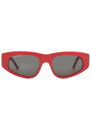 Balenciaga Grey Cat Eye Ladies Sunglasses BB0095S 016 53